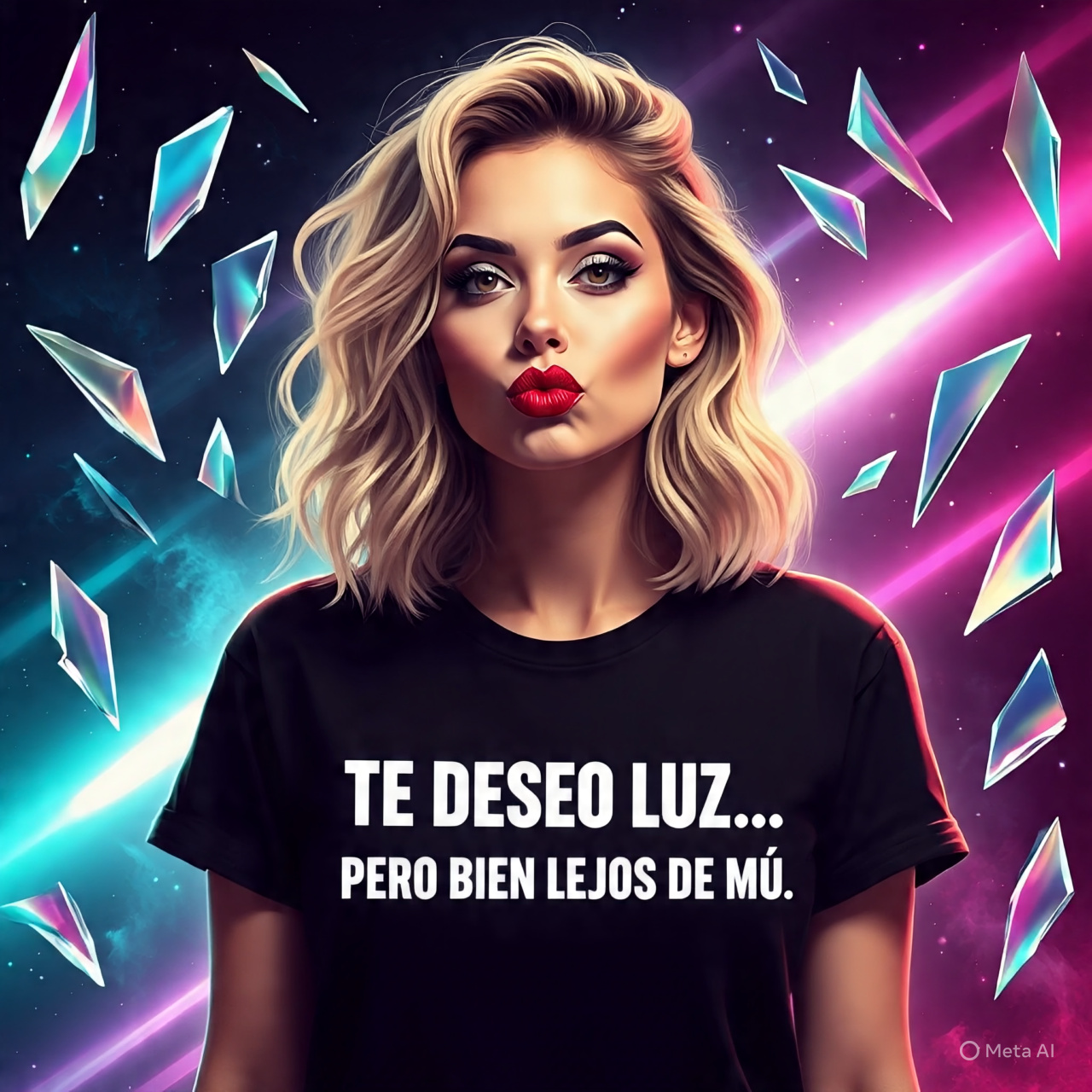 Imagen humorística de una persona navegando situaciones cotidianas (oficina, familia, cita) con una burbuja de diálogo sarcástica sobre su cabeza.